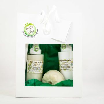 Le coffret cadeau cosmétique bio à la sève de bouleau, Bulle de Sève, de La Ferme de Fardissou Le coffret cadeau cosmétique bio à la sève de bouleau, Bulle de Sève, de La Ferme de Fardissou