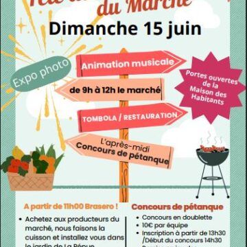 Dimanche 15, on fête les 5 ans du marché