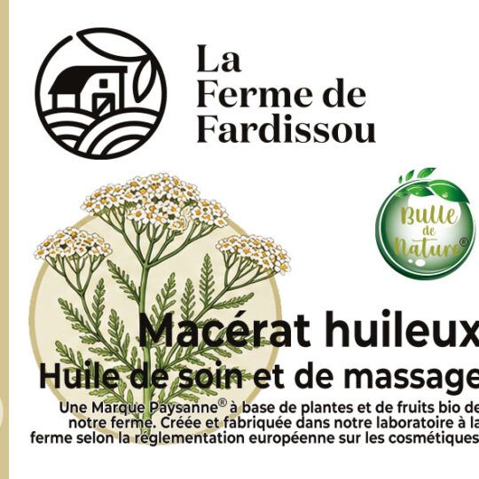 L'huile de soin et de massage à l'Achillée millefeuille