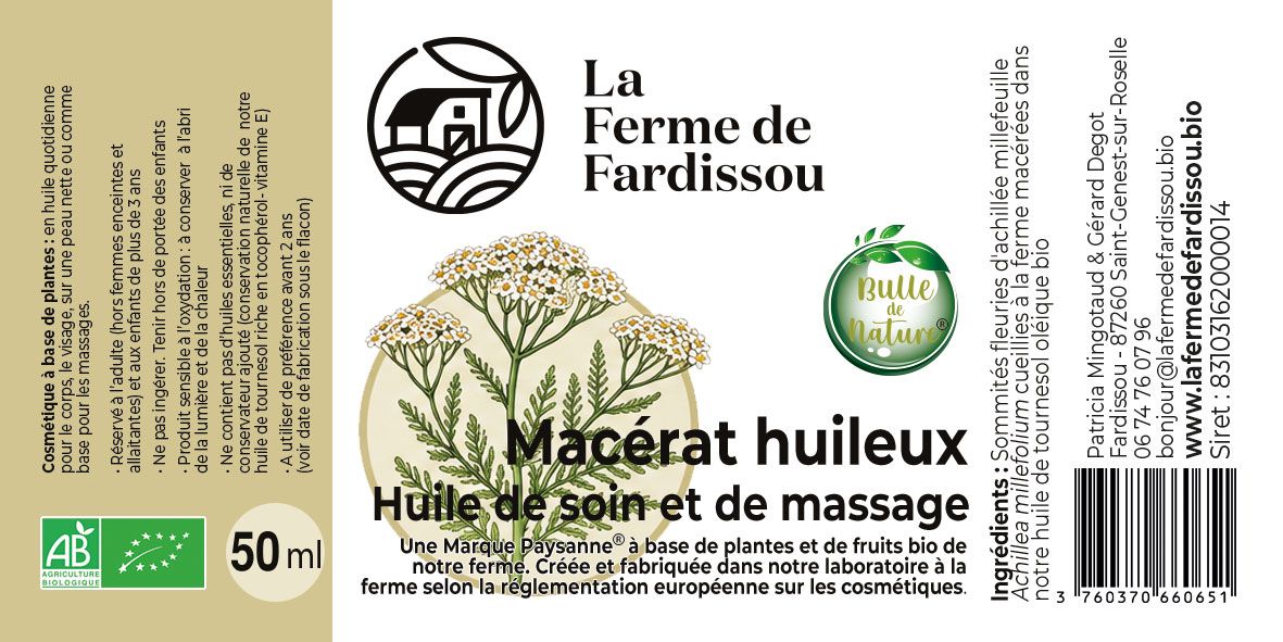 ACHILEE HUILE SOLARISEE FERME DE FARDISSOU