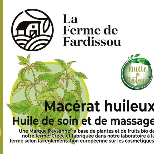 L'huile de soin et de massage à l'Ortie