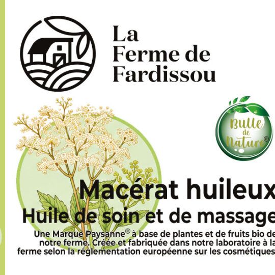 L'huile de soin et de massage à la Reine des Près