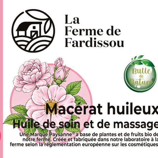 L'huile de soin et de massage à la Rose
