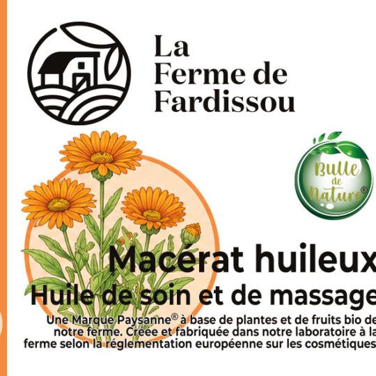 L'huile de soin et de massage au Calendula